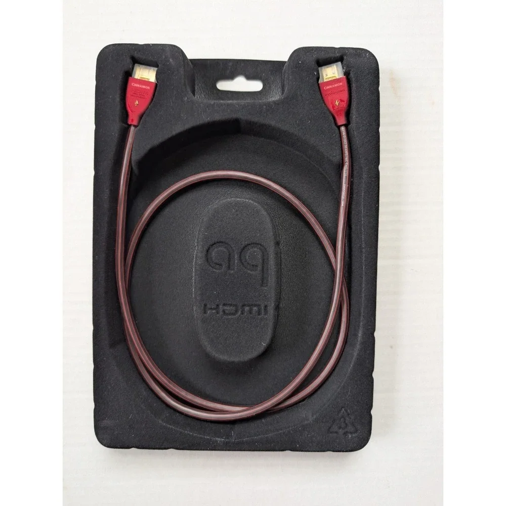 READ AudioQuest Cinnamon High Speed HDMI Cable with Ethernet 1 Meter Red